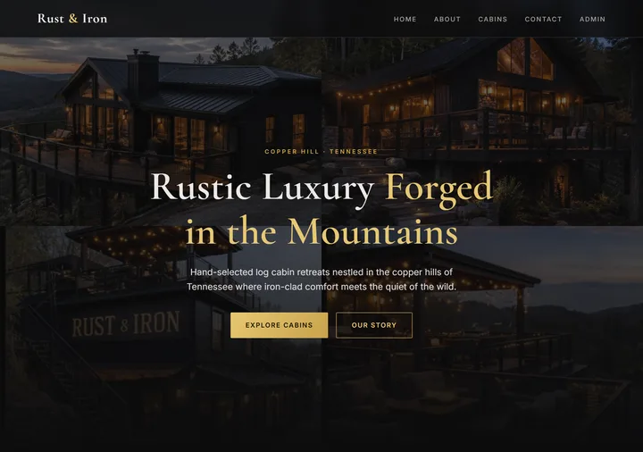 Rust & Iron website built with SimplePath
